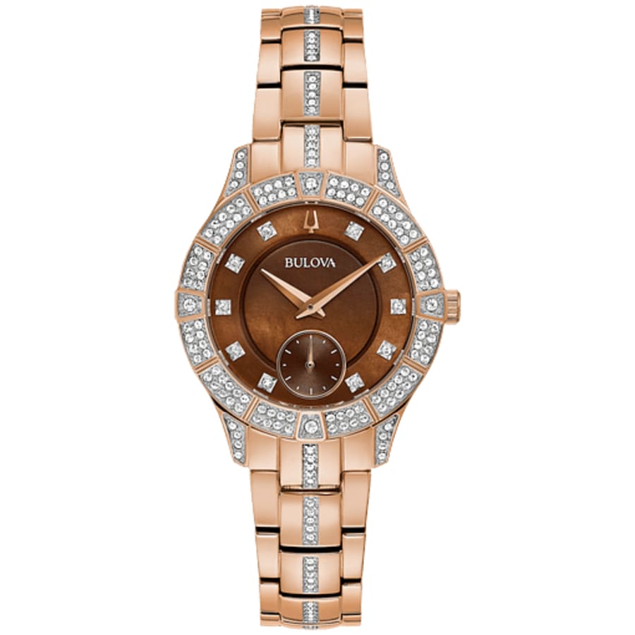 Bulova Phantom Bulova Rose Gold Diamond Watch Bulova Phantom Brown