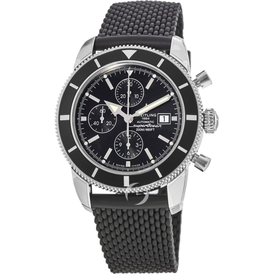 1 Breitling Superocean Heritage 46 Chronograph Steel / Black / Black /  Milanese A1332024.B908.152A for Sale