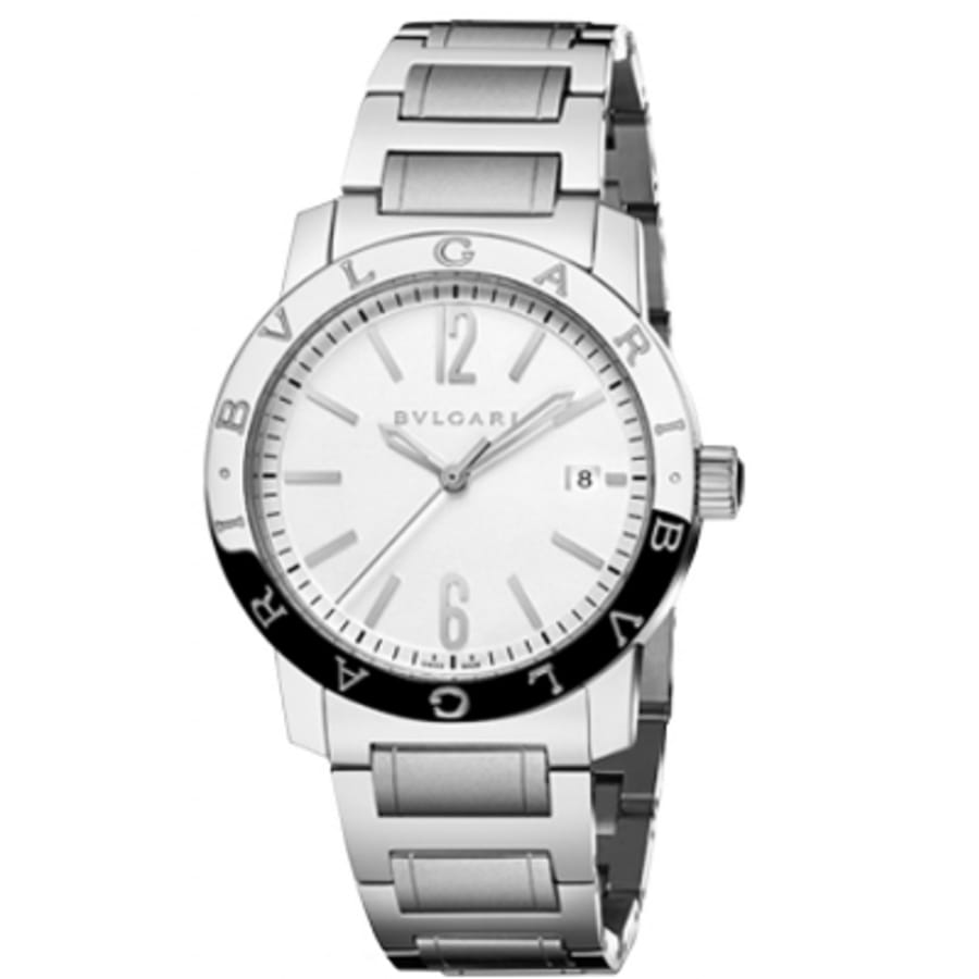 Bulgari Silver Opaline Dial Men display picture 2