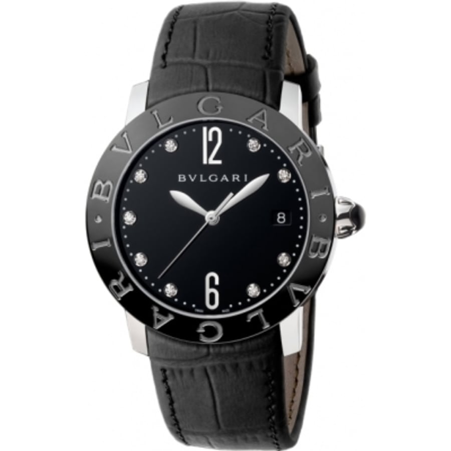 Bulgari Black Diamond Dial Women's Watch BBL37BSBCLD/9 Bulgari Black Diamond Dial Women's Watch BBL37BSBCLD/9