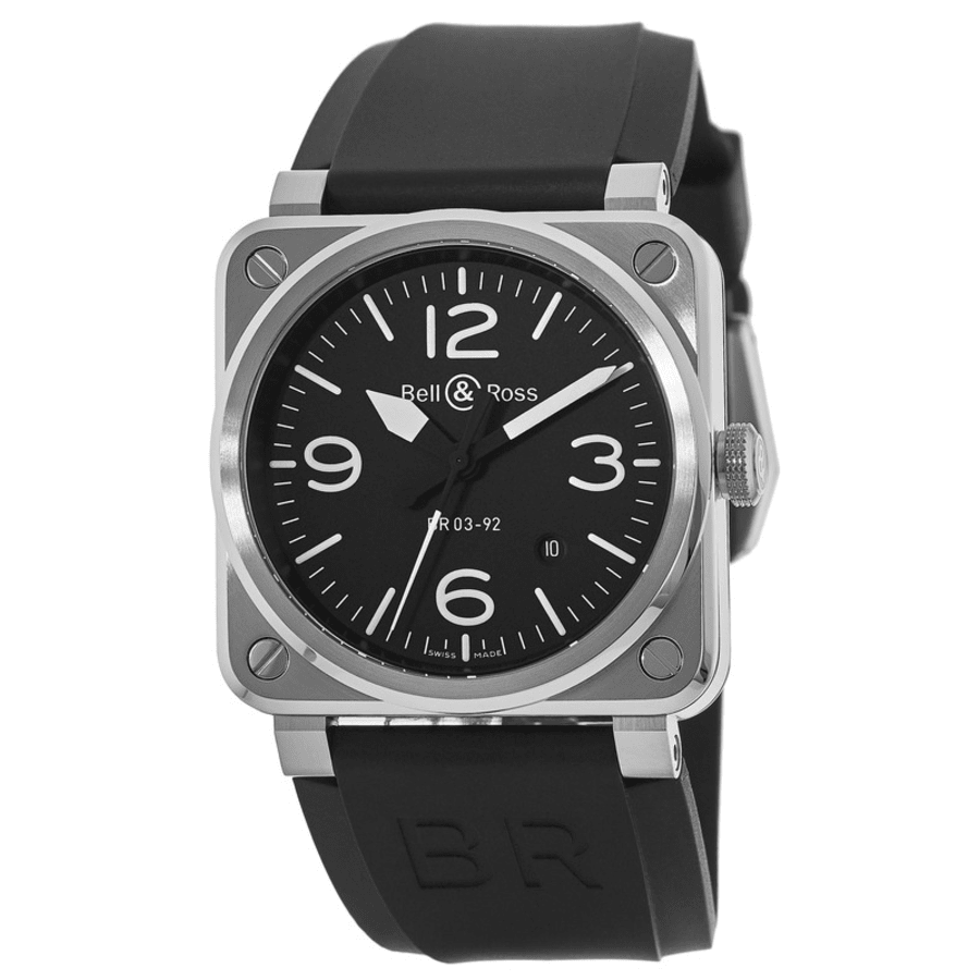 Bell & Ross BR 03-92 Black Dial Steel Men's Watch BR0392-BLC-ST Bell & Ross BR 03-92 Black Dial Steel Men's Watch BR0392-BLC-ST