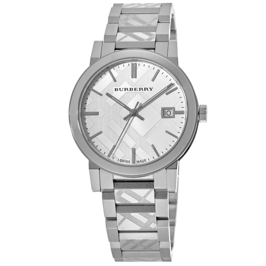 Burberry Stainless Steel Burberry Checked Trademark Unisex Watch BU9037