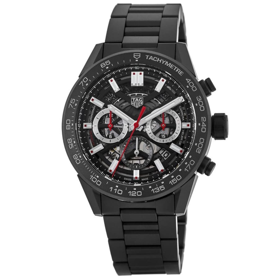 skeleton chronograph watch