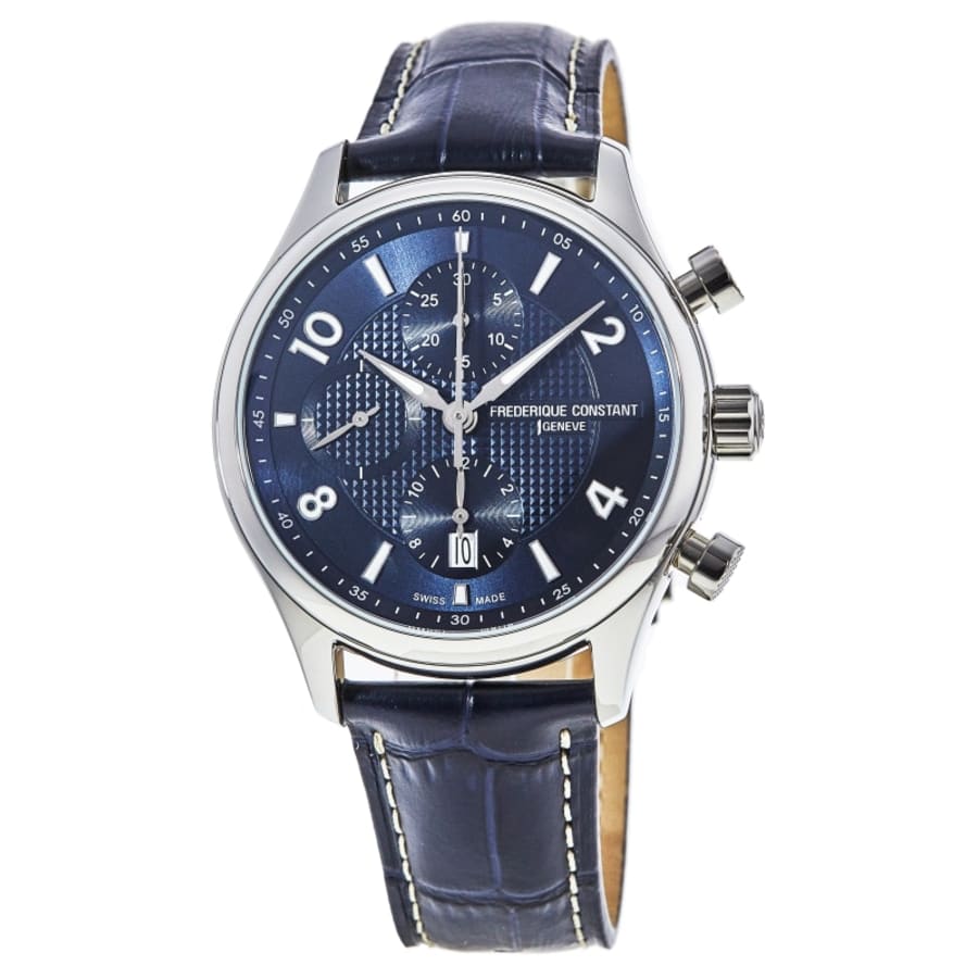 Frederique Constant Limited Edition Blue Dial Leather Strap Men's Watch ...