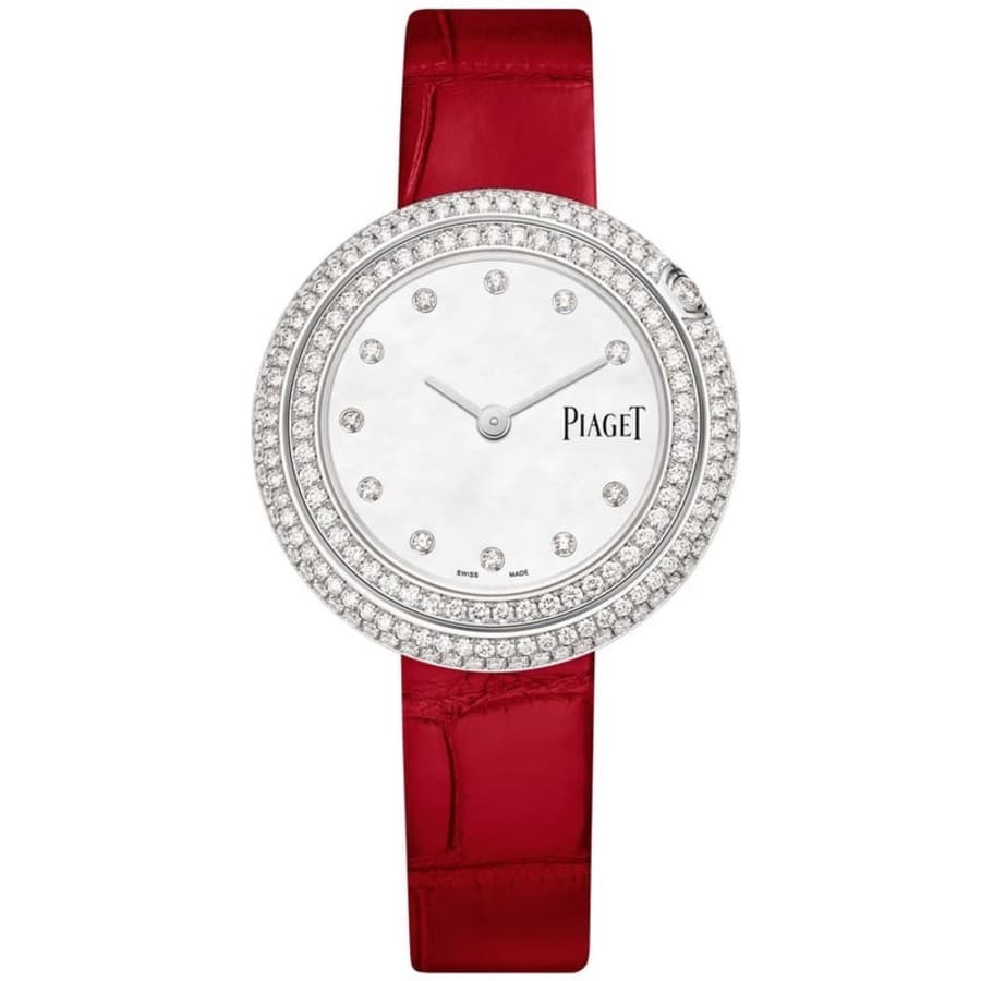 【美品】　PIAGET POSSESSION WG 15号 Piaget Possession Mother of Pearl Dial Diamond White Gold Leather