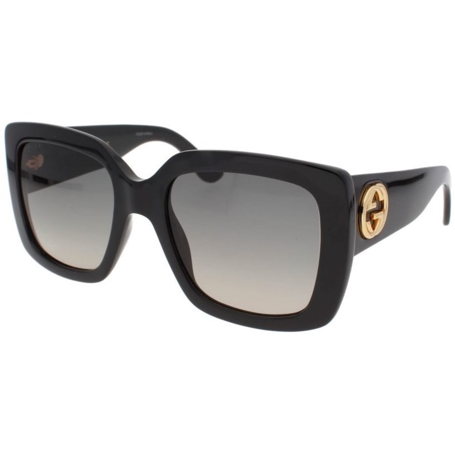 Gucci Black Square Frame Grey Gradient Women S Sunglasses Gg0141s 001