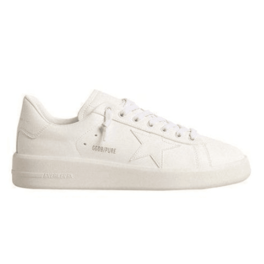 Golden Goose Purestar Bio-based White Star and Heel Tab Men's Sneakers GMF00197.F003954.10100