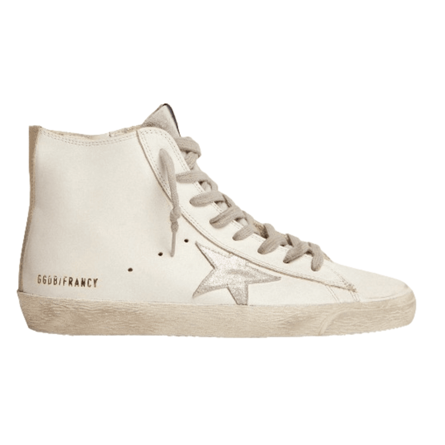 靴 golden goose francy 27cm GOLDEN GOOSE Francy glittered distressed leather and suede