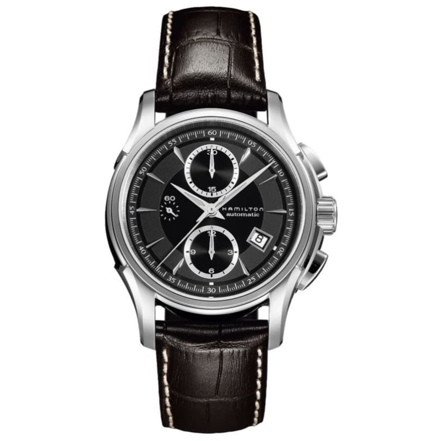 HAMILTON ジャズマスター AUTO CHRONO レザーベルト Hamilton Jazzmaster Auto Chrono Men's Watch H32616533 | WatchMaxx
