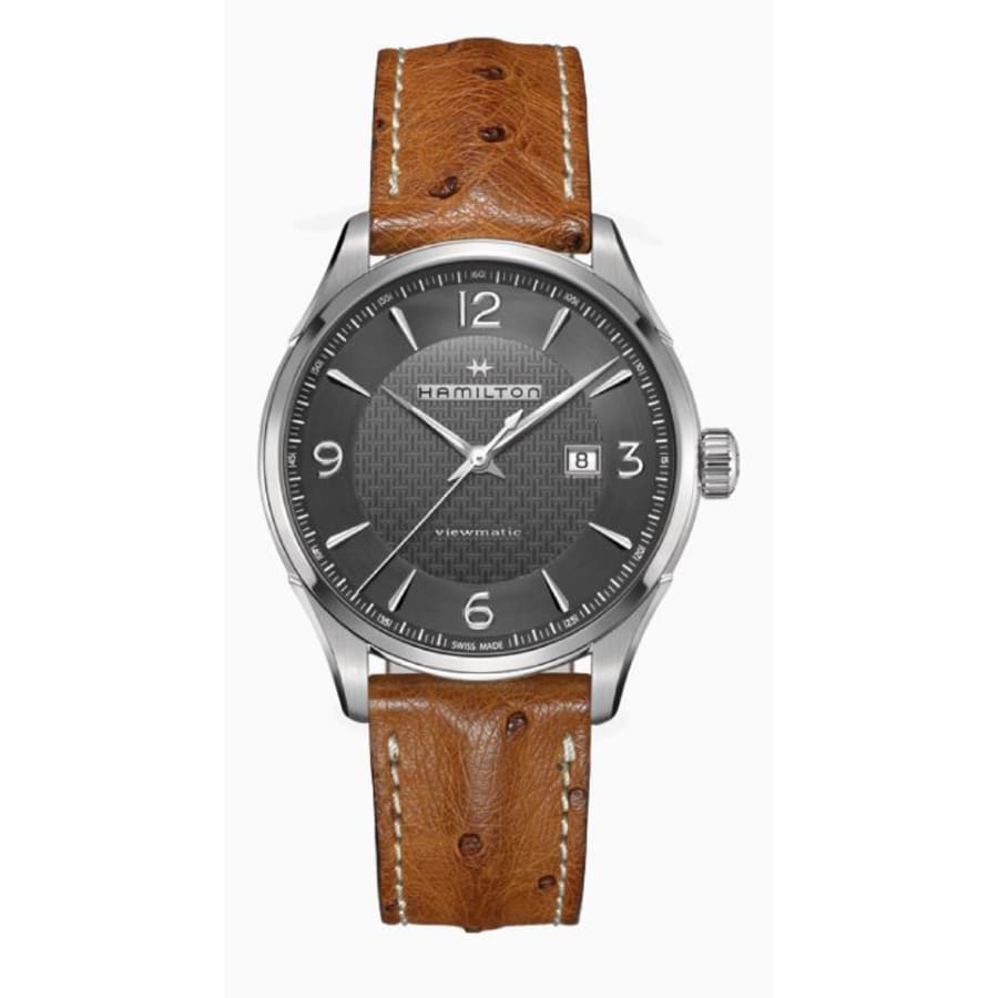 Hamilton Jazzmaster Viewmatic Auto Grey Dial Leather Strap Hamilton Jazzmaster Viewmatic Auto Grey Dial Leather Strap