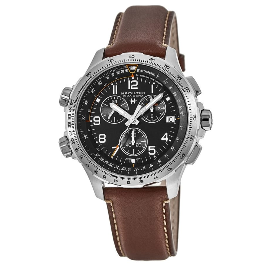 Hamilton Khaki Aviation X-Wind Chrono Quartz GMT Men's Watch H77912535