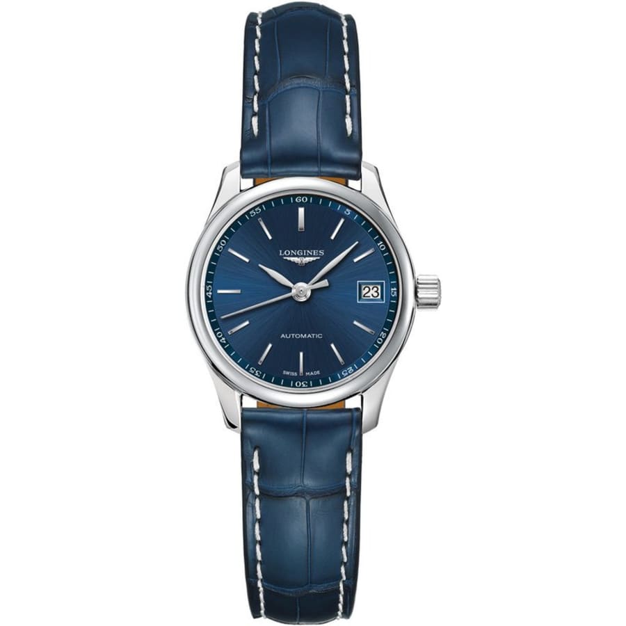 Longines Master Collection Automatic 25.5mm Blue Dial Blue Leather 