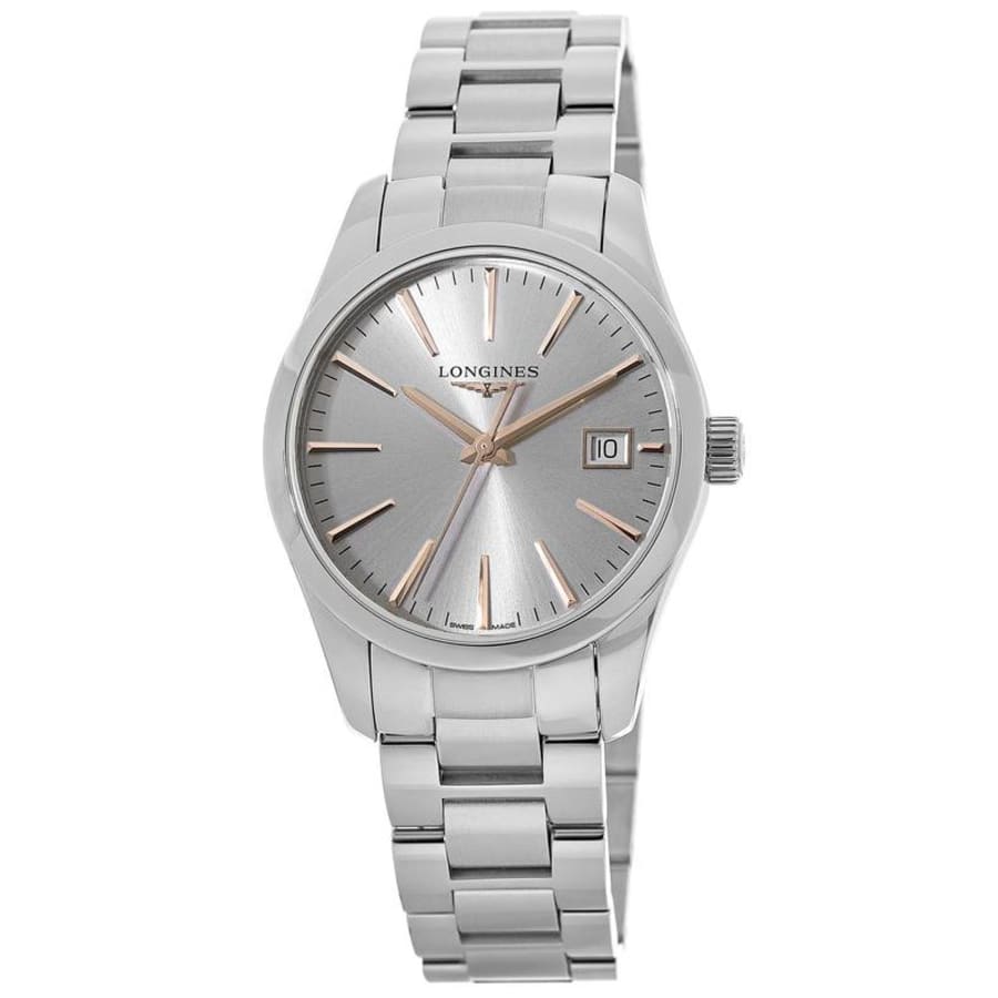 Longines Conquest Classic Silver Dial Stainless Steel Women's