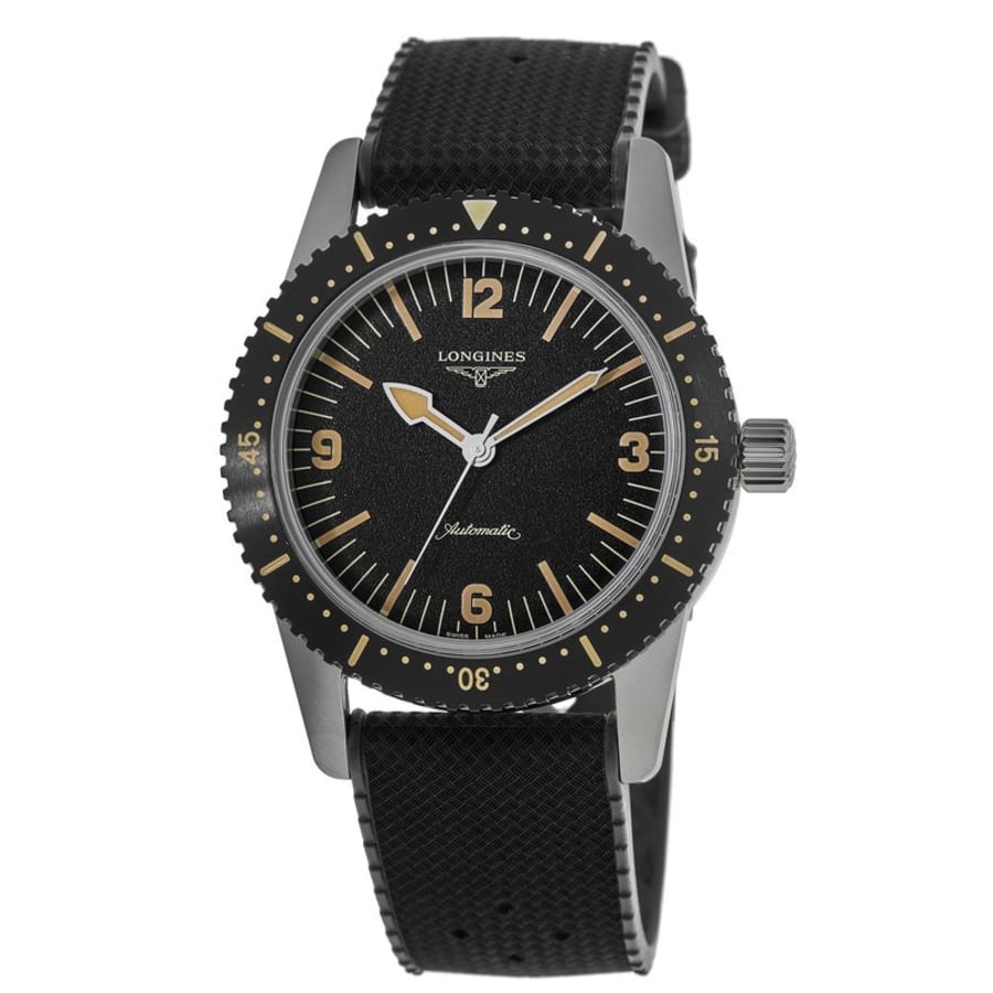 Longines Heritage Skin Diver Men's Watch L2.822.4.56.9 | WatchMaxx