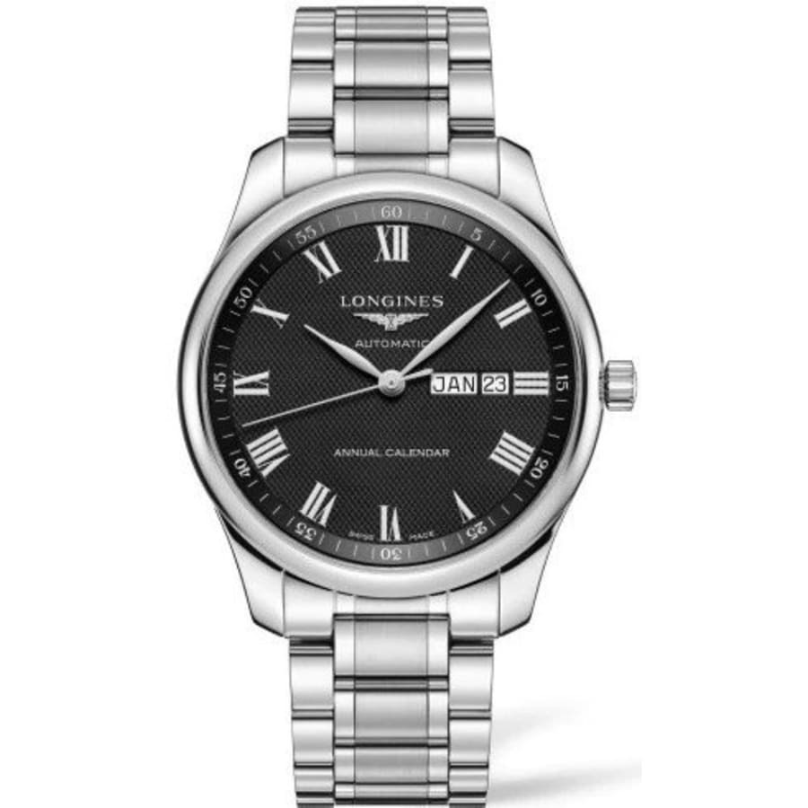 Longines Master Collection Automatic 42mm Black Dial Stainless Steel ...