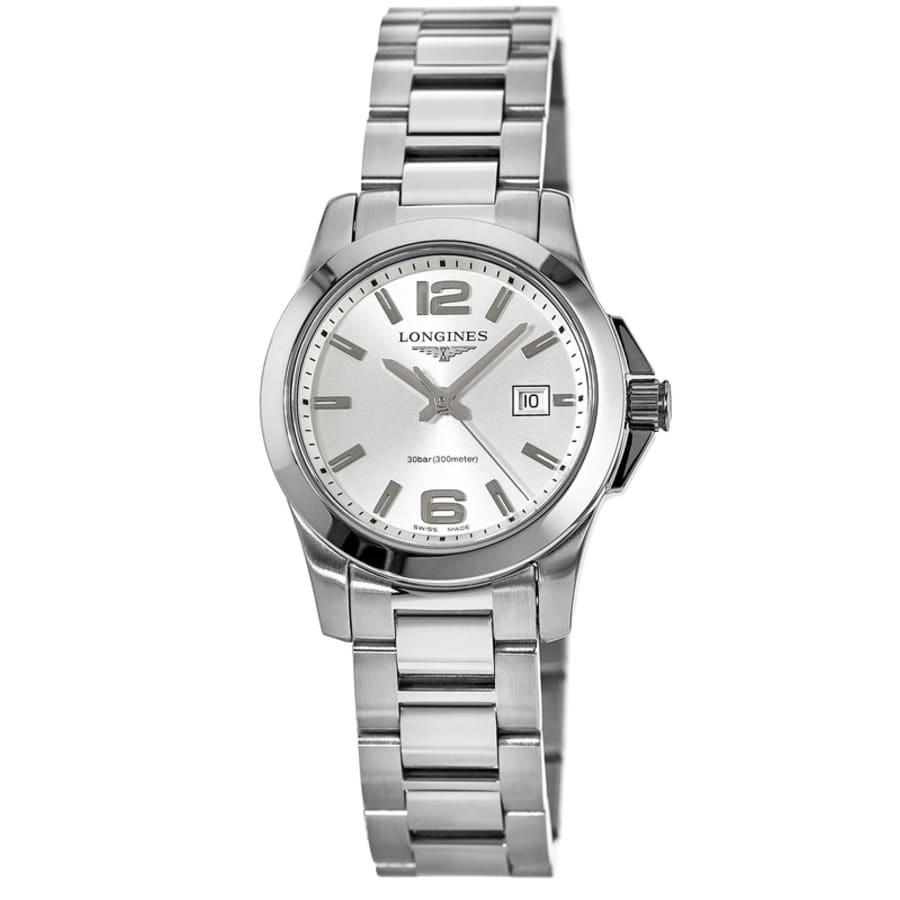 ゴージャス、エルセーヌ Longines Conquest Quartz Women's Watch L3.376.4.76.6 | WatchMaxx