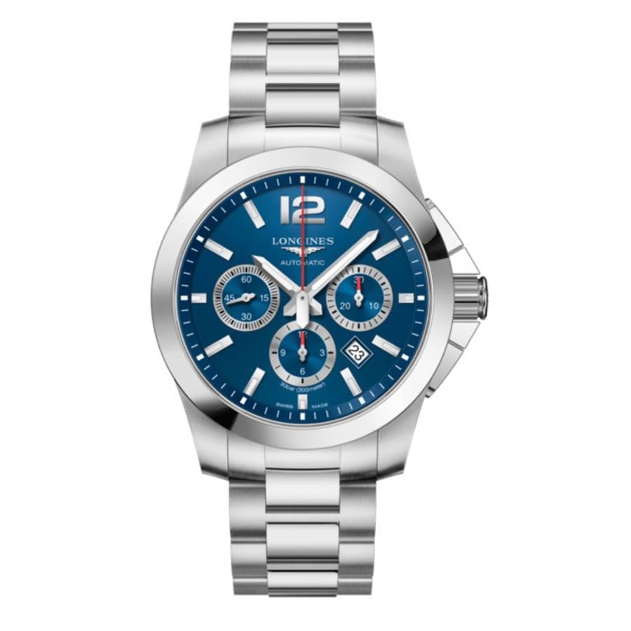 Longines Conquest Automatic Blue Chronograph Dial Stainless Longines Conquest Automatic Blue Chronograph Dial Stainless