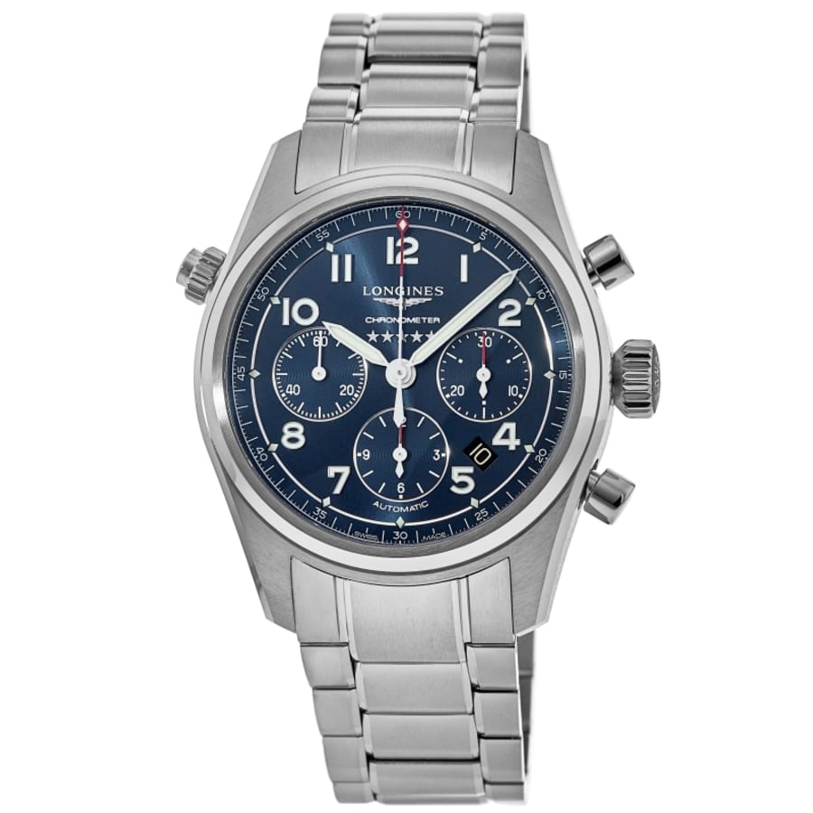 Longines Spirit Chronograph Men's Watch L3.820.4.93.6 | WatchMaxx