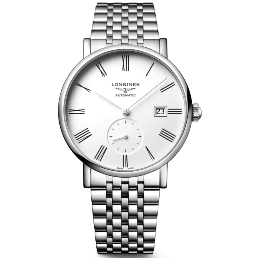 Longines Elegant Collection Automatic White Dial Steel Unisex Watch L4 ...