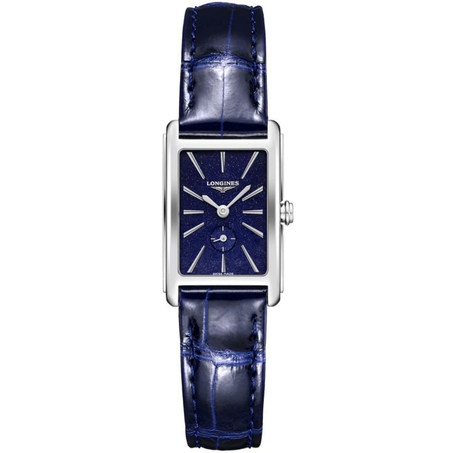 Longines DolceVita Blue Dial Blue Leather Strap Women's Watch L5.255.4.93.2