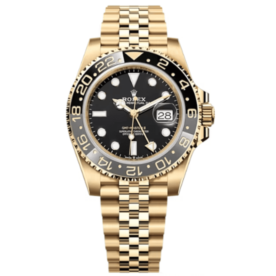 Rolex GMT Master ll Yellow Gold Men's Watch M126718GRNR-0001