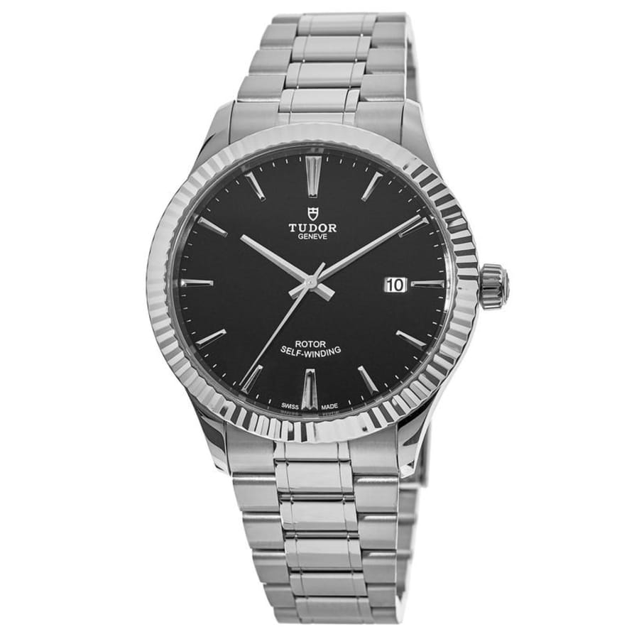 Tudor Style 41mm Black Dial Stainless Steel Men's Watch M12710-0003