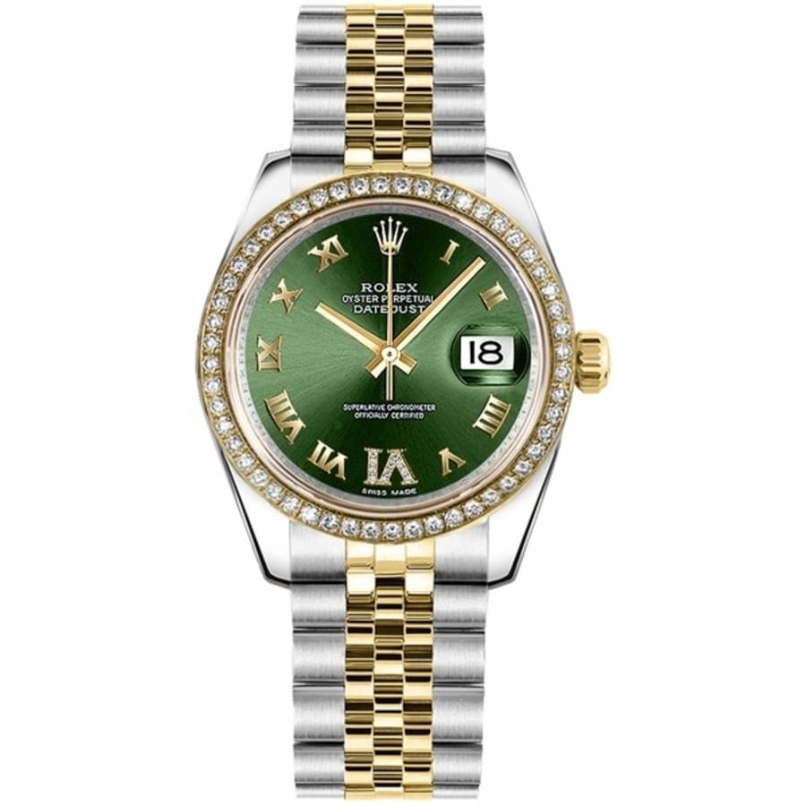 rolex ladies green dial