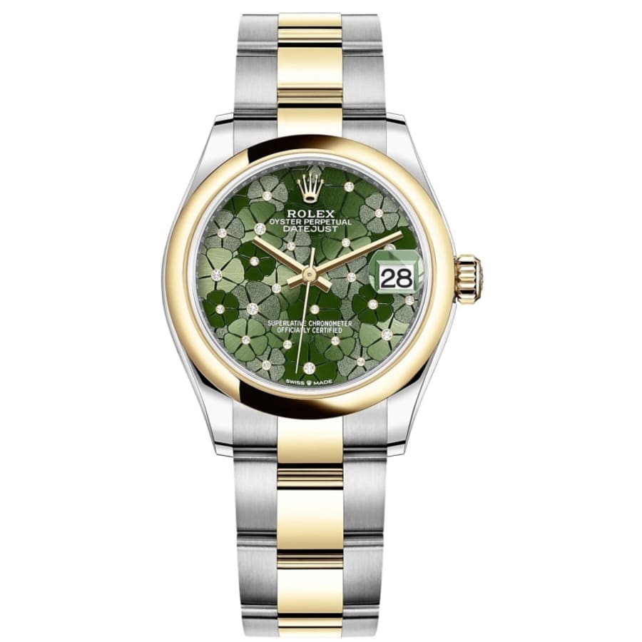 Rolex Datejust 31 Stainless Steel and Yellow Gold Olive-Green  
