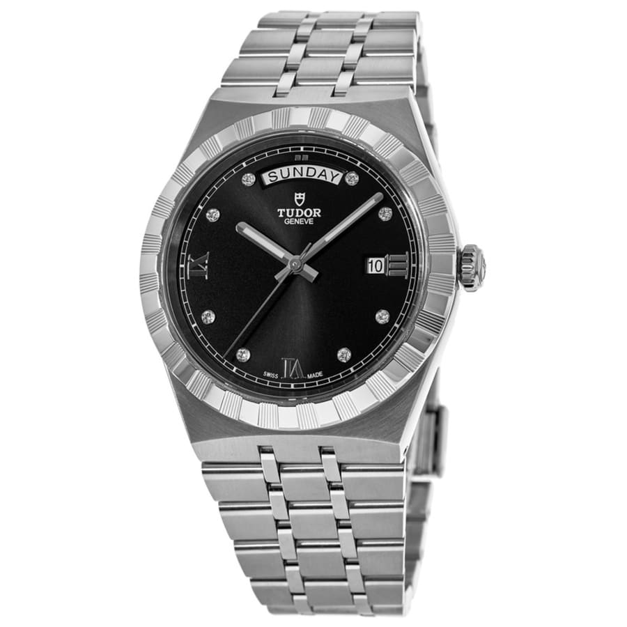 Tudor Royal Black Diamond Dial Steel Men's Watch M28600-0004