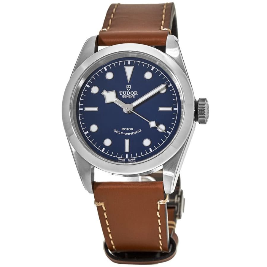 Tudor Black Bay 41 Blue Dial Leather Strap Men's Watch M79540-0005