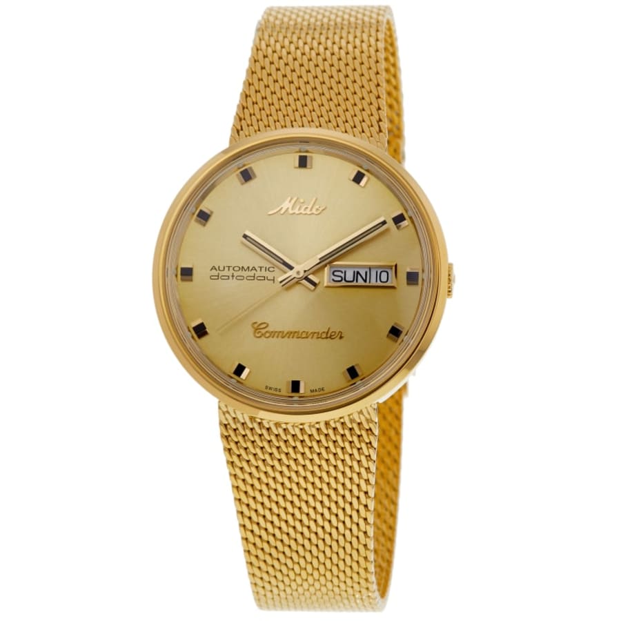 Mido Commander 1959 Gold Tone Steel Men's Watch