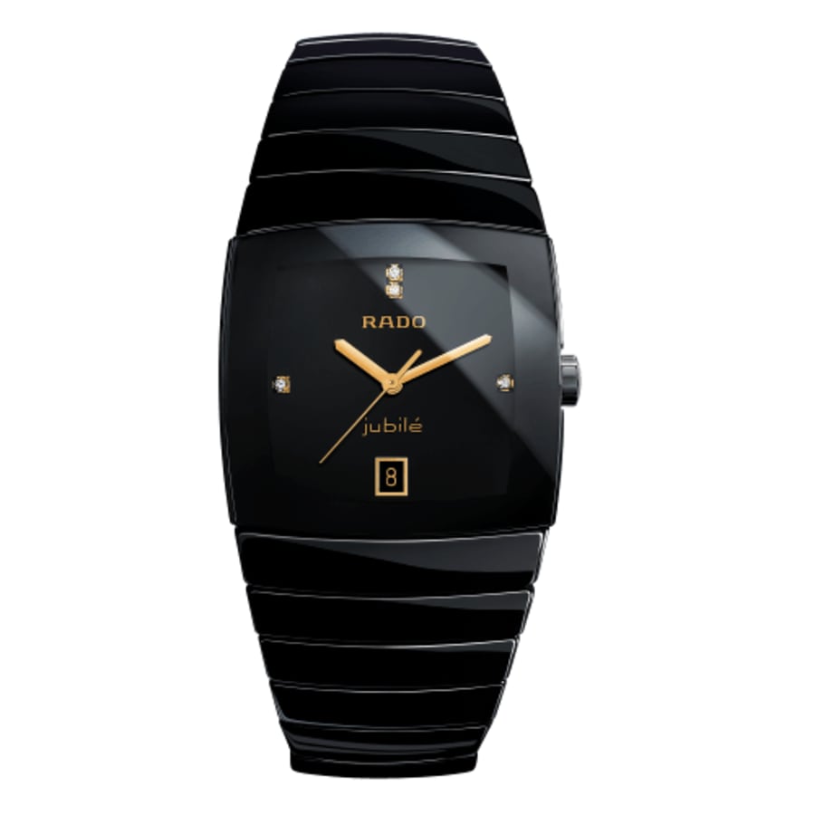 Rado Sintra Black Ceramic Band Black Diamond Dial Men s Watch R13723712