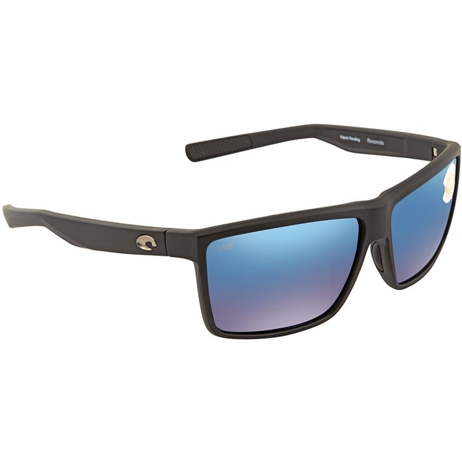 Costa Del Mar Rinconcito Black Rectangular Unisex Sunglasses RIC