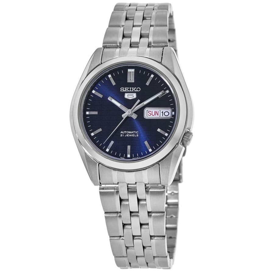 Seiko 5 Automatic Blue Dial Steel Men's Watch SNK357K1 | WatchMaxx.com