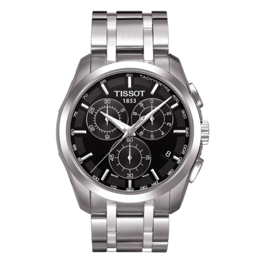 Tissot T-Trend Couturier Chronograph Black Dial Stainless Steel
