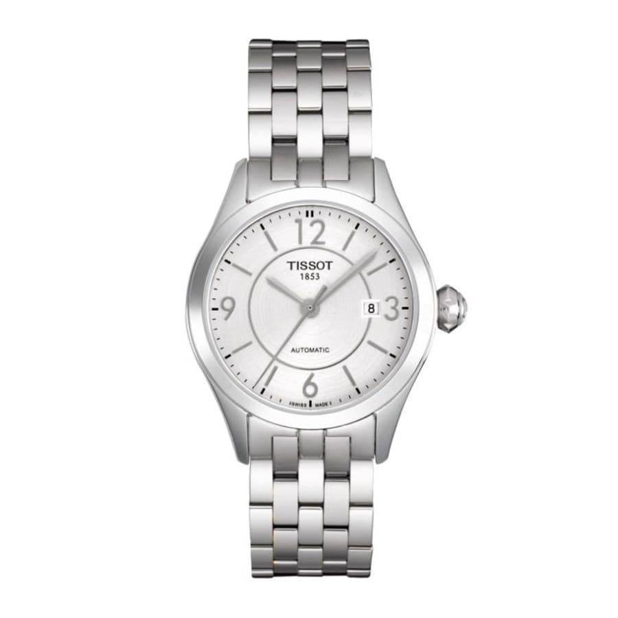 時計 TISSOT T-Classic Women's Automatic Tissot T-Classic Automatic White Mother of Pearl Dial Ladies