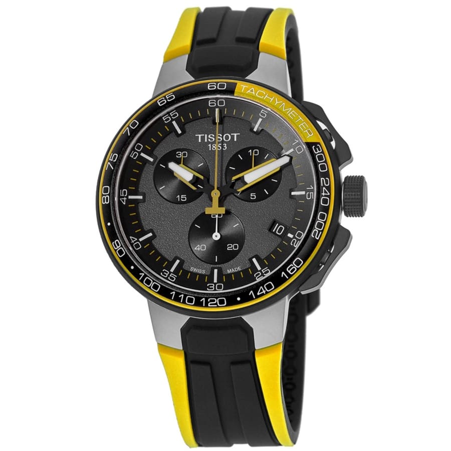 Tissot T Race Cycling Tour De France 2020 Black Dial Silicone Strap Men S Watch T111 417 37 201 00