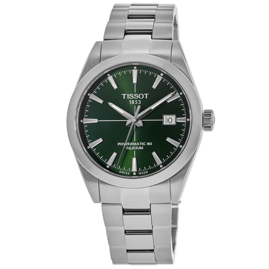 Tissot Gentleman Automatic Green Dial Steel Men's Watch T127.407.11.091.01