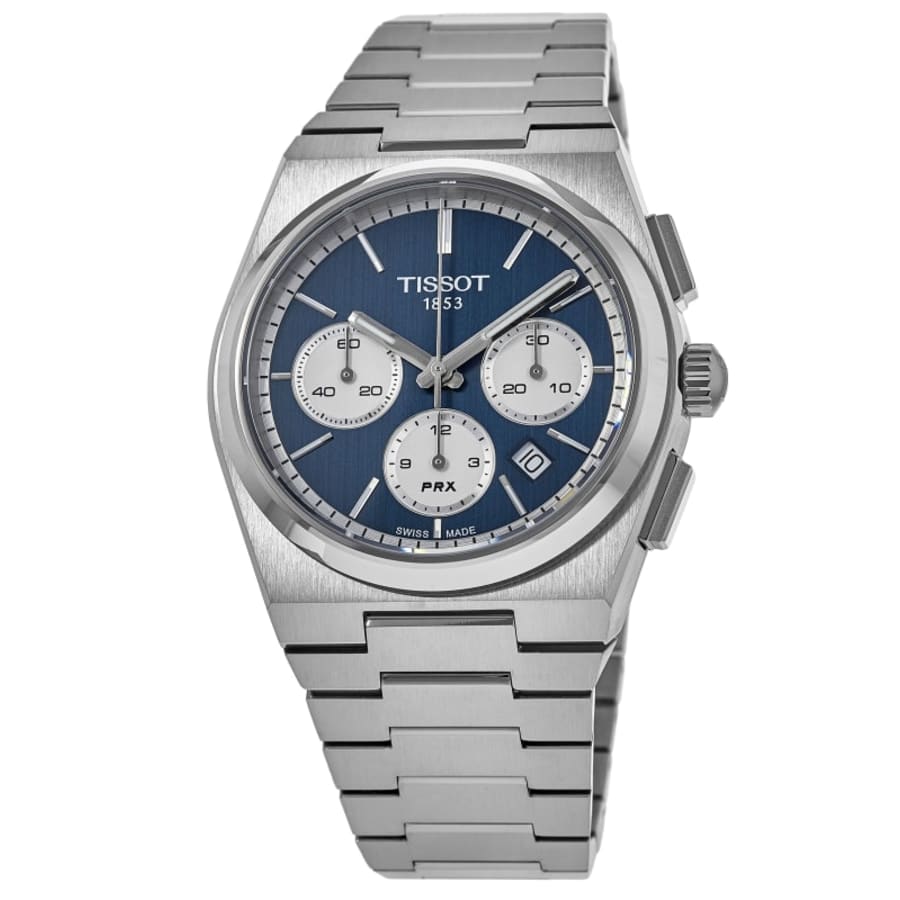TISSOT PRX ブルー ダイヤル 時計 Tissot PRX パワーマティック 80 ブルー ダイヤル シルバー