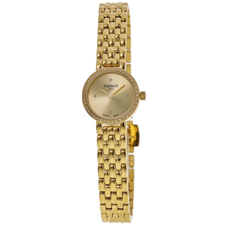 Tissot woman watch encrusted with diamonds T47168581 Tissot Oval-T Ladies Diamonds Pearl Dial Watch main image 2