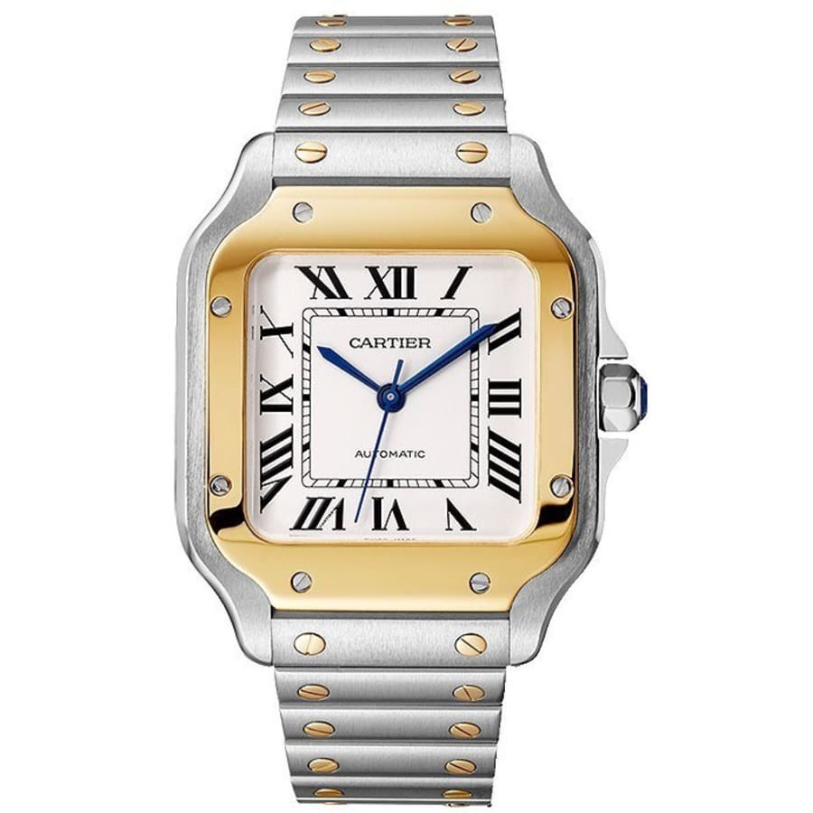 cartier mens gold watch