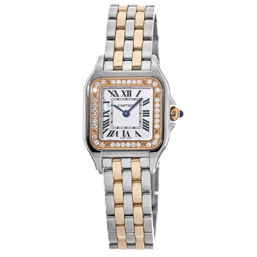 Cartier Panthère de Cartier Quartz Silver Dial Rose Gold Ladies Watch W3PN0006