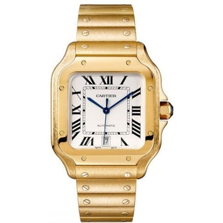 cartier mens watch gold