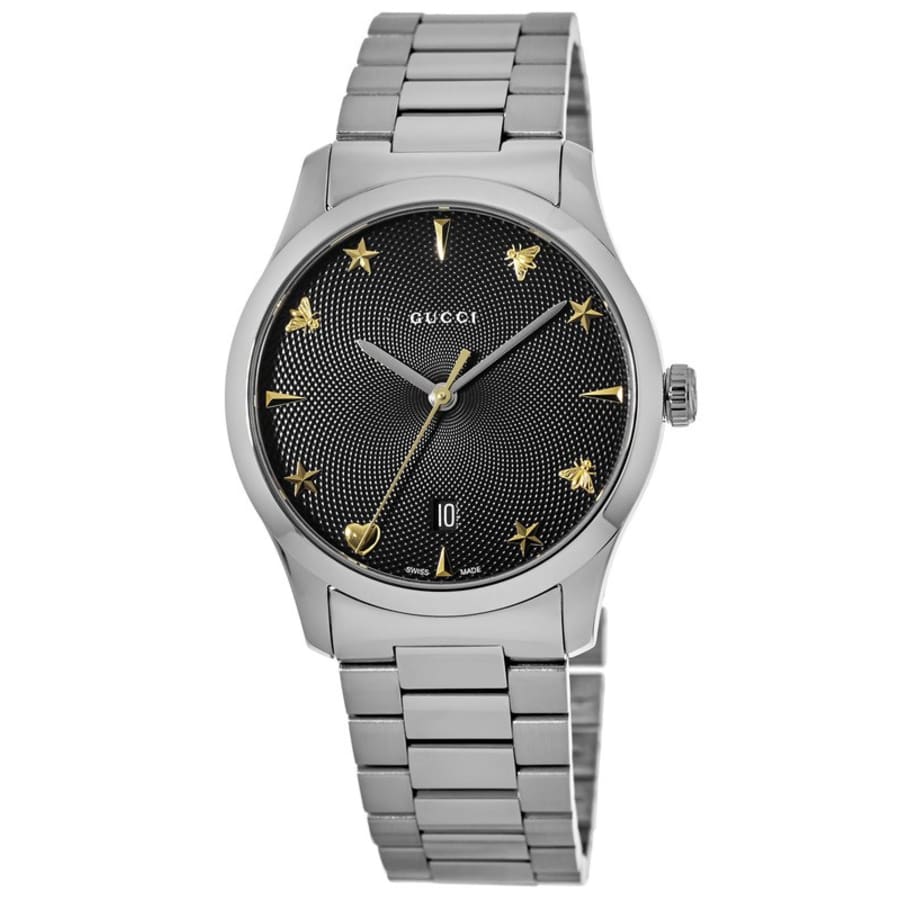 Gucci G-Timeless Black Dial 38mm Steel 