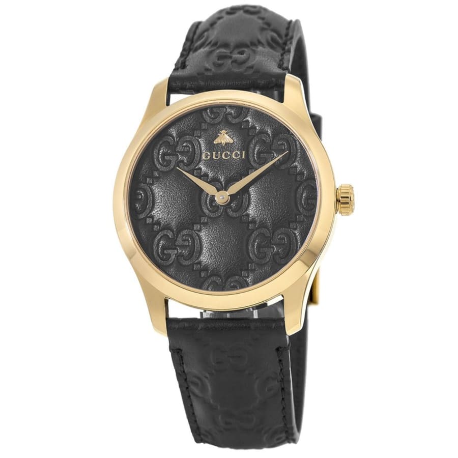 Gucci G-Timeless Gold Tone Steel Black 