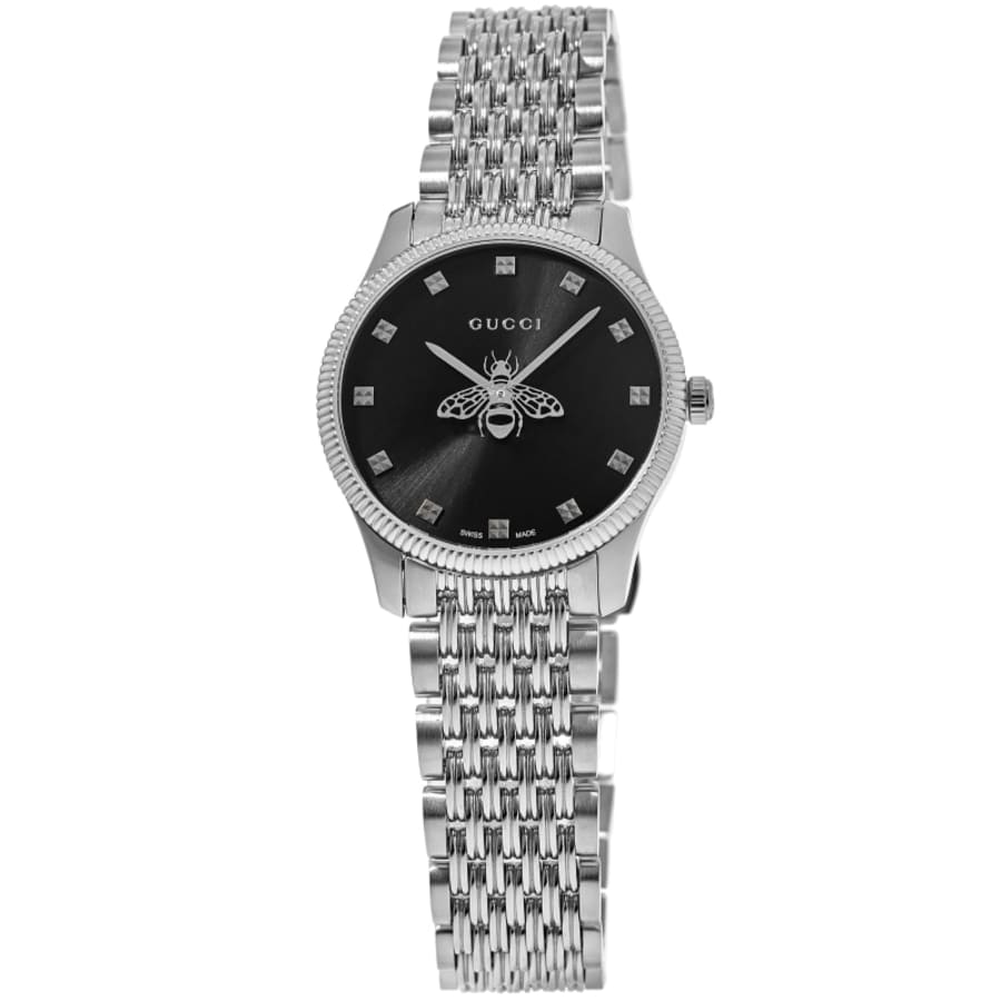 Gucci G-Timeless Black Dial Steel Women's Watch YA1265020