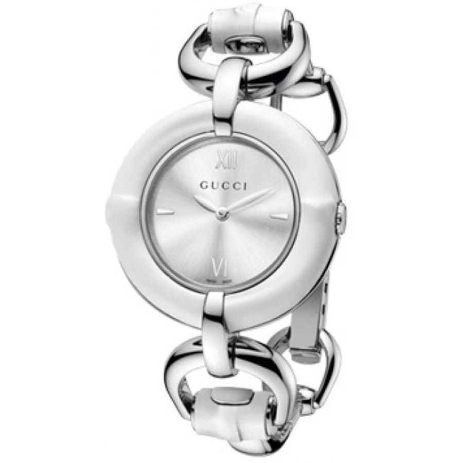 Withered Rafflesia Arnoldi Ulempe Gucci Bamboo Women's Watch YA132406 | WatchMaxx.com