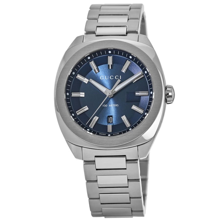 Gucci GG2570 Blue Dial Stainless Steel Men's Watch YA142303