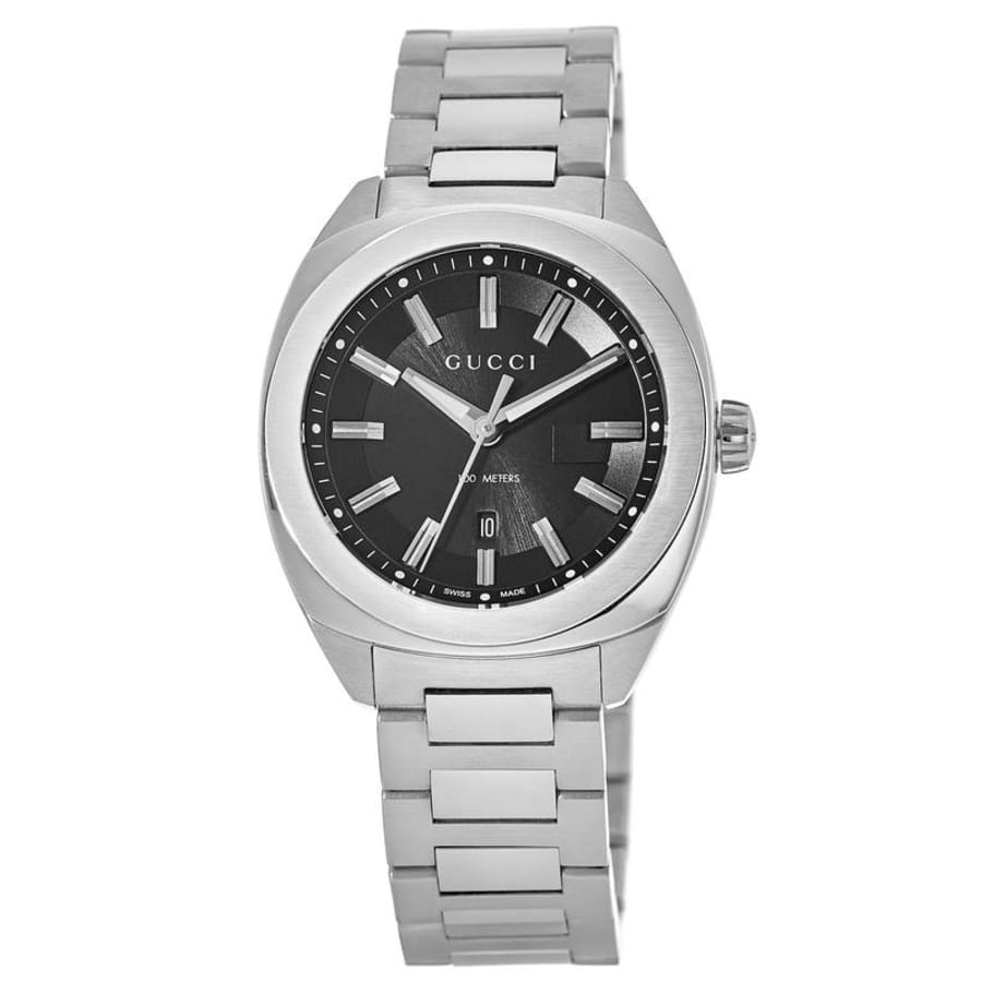 Gucci GG2570 Black Dial Stainless Steel 