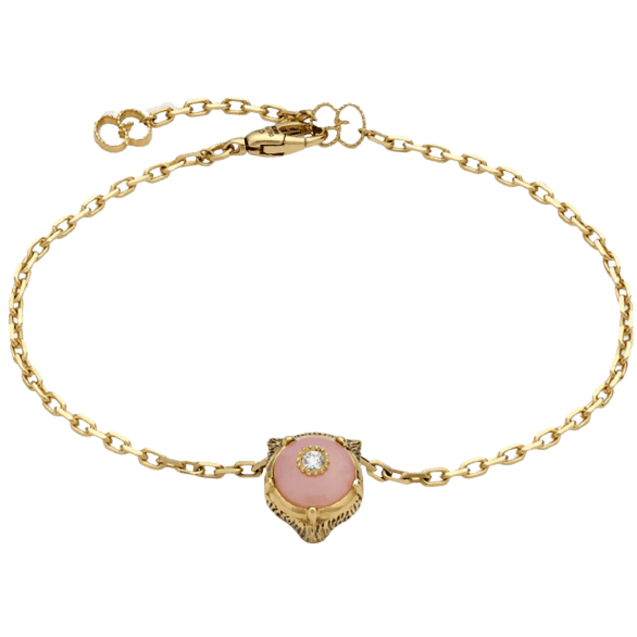 Gucci Le Marche Des Merveilles 17cm 18K Yellow Gold Diamond Women's  Bracelet YBA502852002017